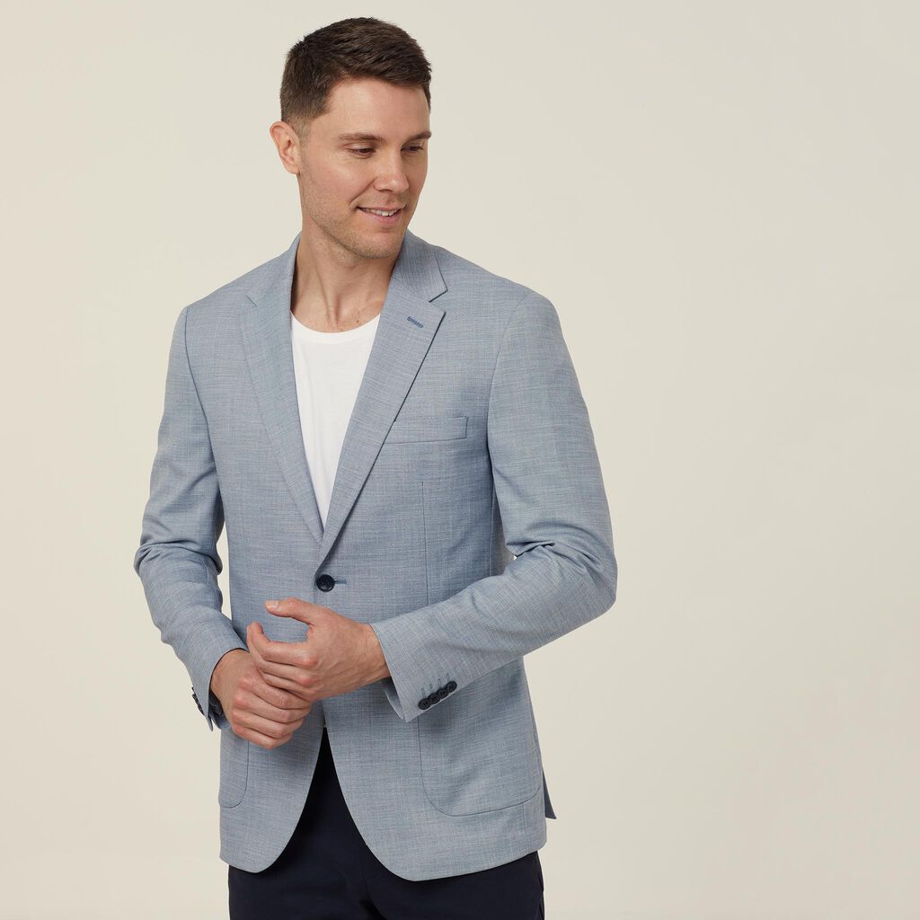 Men's Linen Look Half Lined Jacket - CATB94