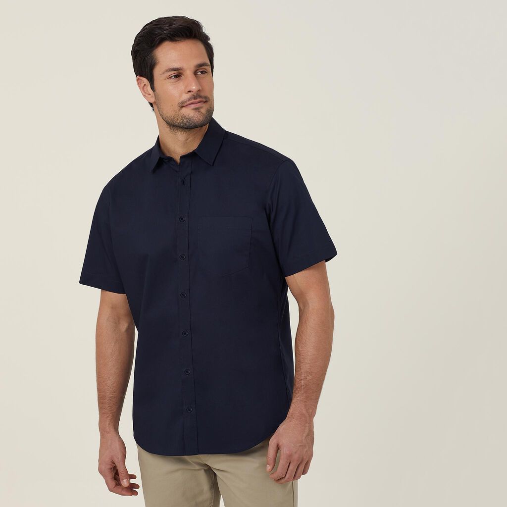 Men's Avignon Stretch Poplin Short Sleeve Shirt - CATJDN