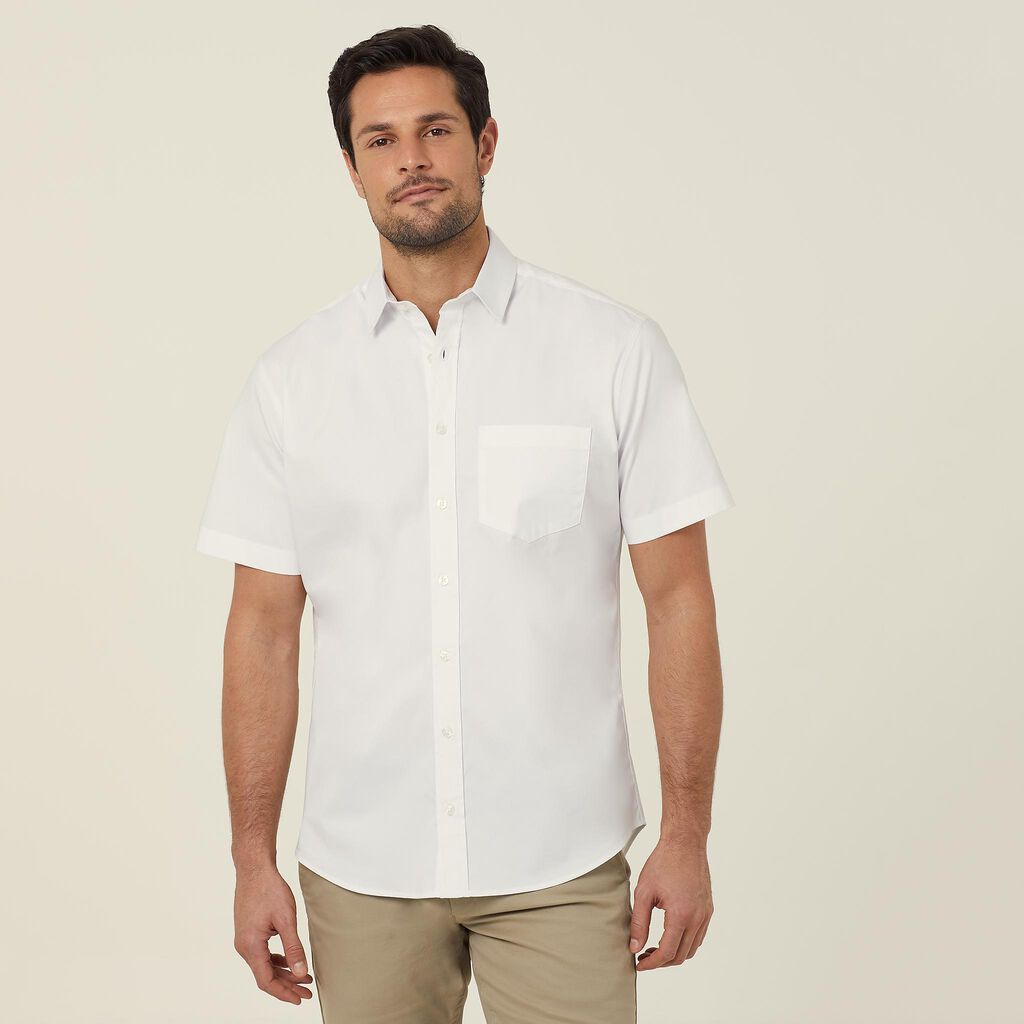 Men's Avignon Stretch Poplin Short Sleeve Shirt - CATJDN