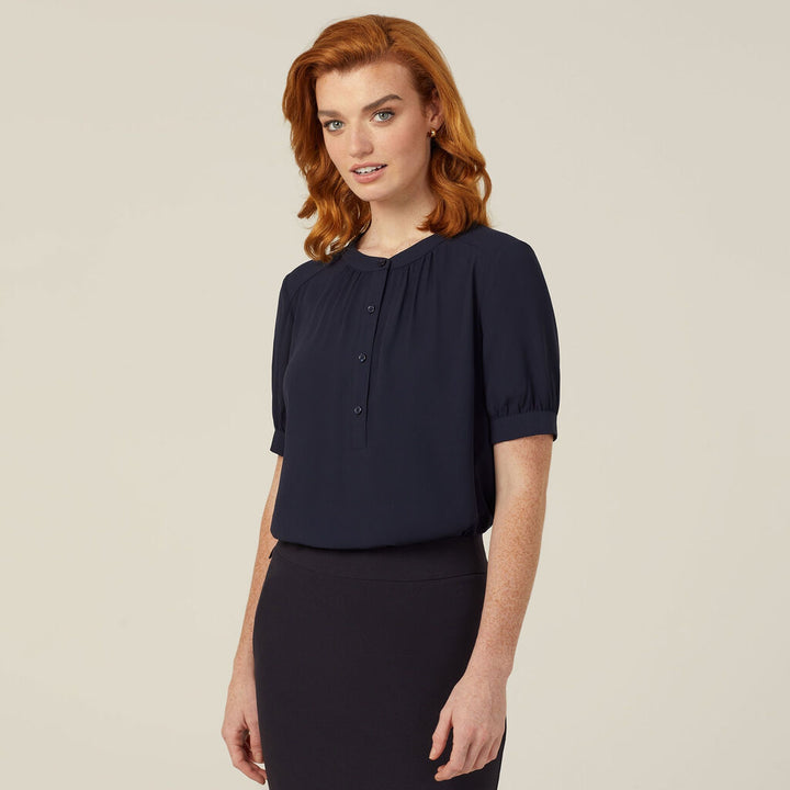 Ladies Georgie Short Sleeve Blouse - CATUQU