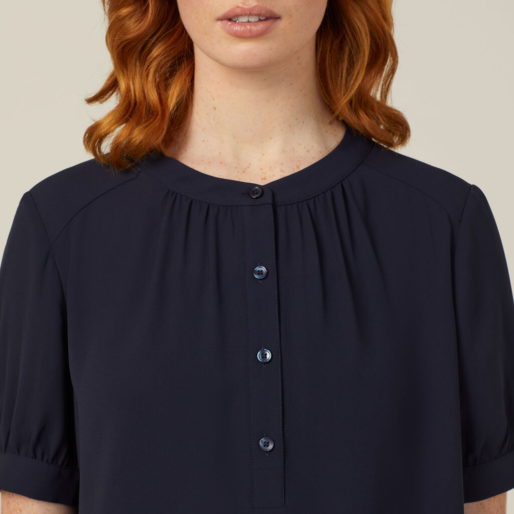 Ladies Georgie Short Sleeve Blouse - CATUQU