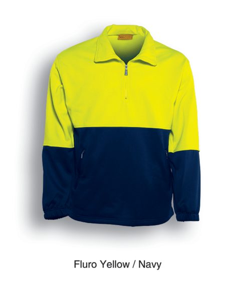 Hi Vis 1/2 Zip Safety Fleece SJ0411