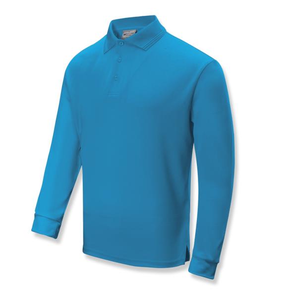 Men’s Micro Mesh Long Sleeve Polo Shirt CP1632 (9 Colours) with BA Embroidered Logo