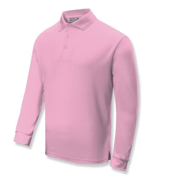 Men’s Micro Mesh Long Sleeve Polo Shirt CP1632 (9 Colours) with BA Embroidered Logo