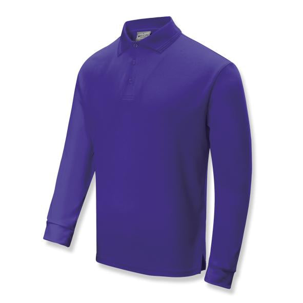 Men s Micro Mesh Long Sleeve BA Polo Shirt CP1632 8 Colours with BA Aceit