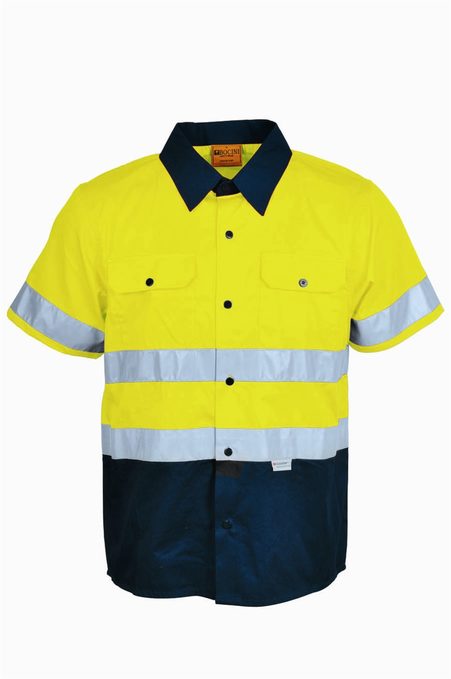 Hi Vis Short Sleeve Shirt with Reflective Tape SS1231