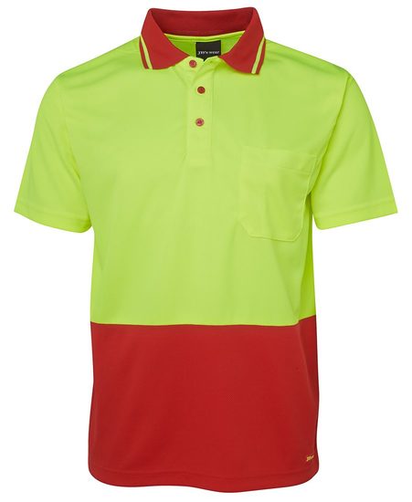 Hi Vis Non Cuff Traditional Polo 6HVNC (5 colours)