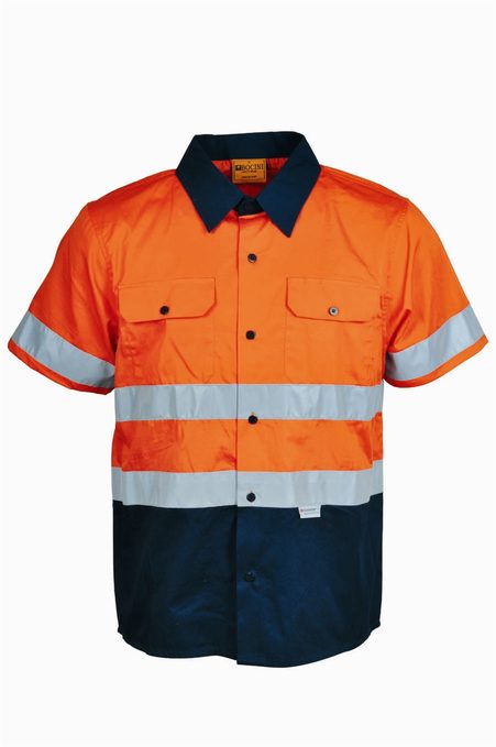 Hi Vis Short Sleeve Shirt with Reflective Tape SS1231