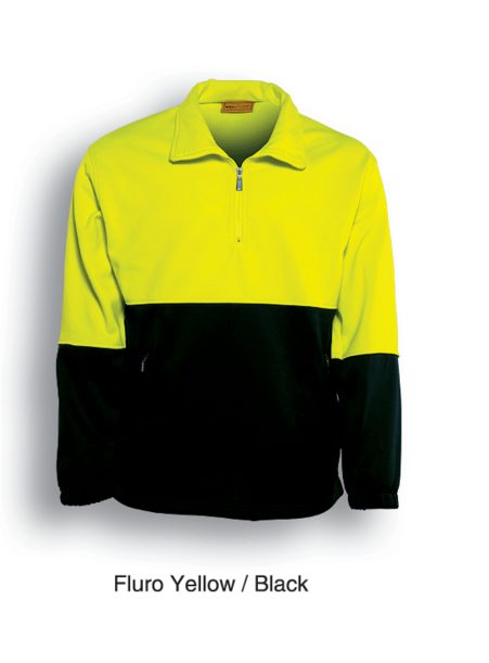 Hi Vis 1/2 Zip Safety Fleece SJ0411